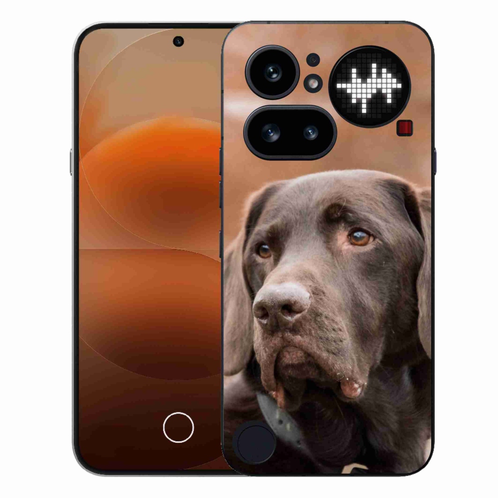 Gélový kryt mmCase na Nothing Phone (4a) - hnedý labrador