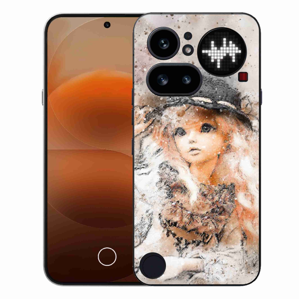 Gélový kryt mmCase na Nothing Phone (4a) - dievčatko s klobúkom