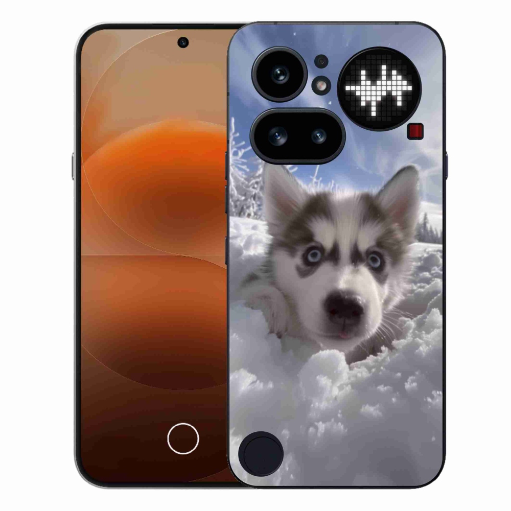 Gélový kryt mmCase na Nothing Phone (4a) - husky v snehu