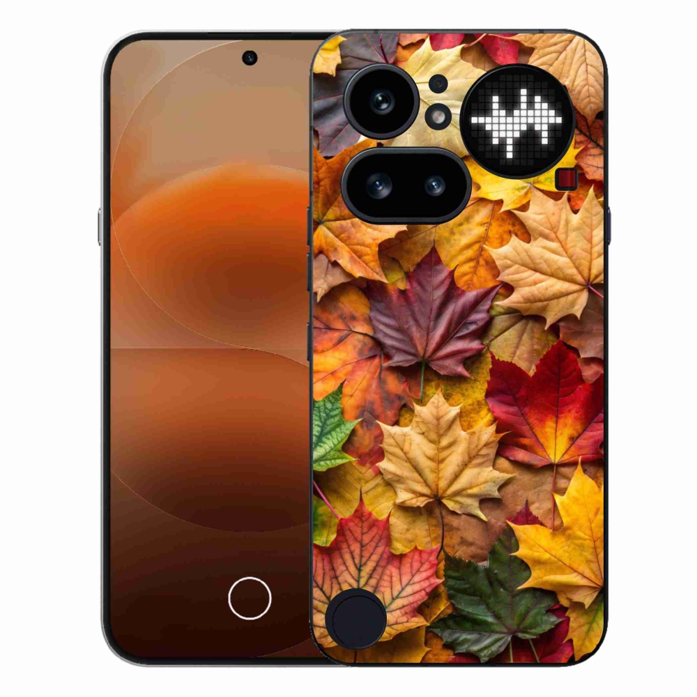 Gélový kryt mmCase na Nothing Phone (4a) - javorové listy 2
