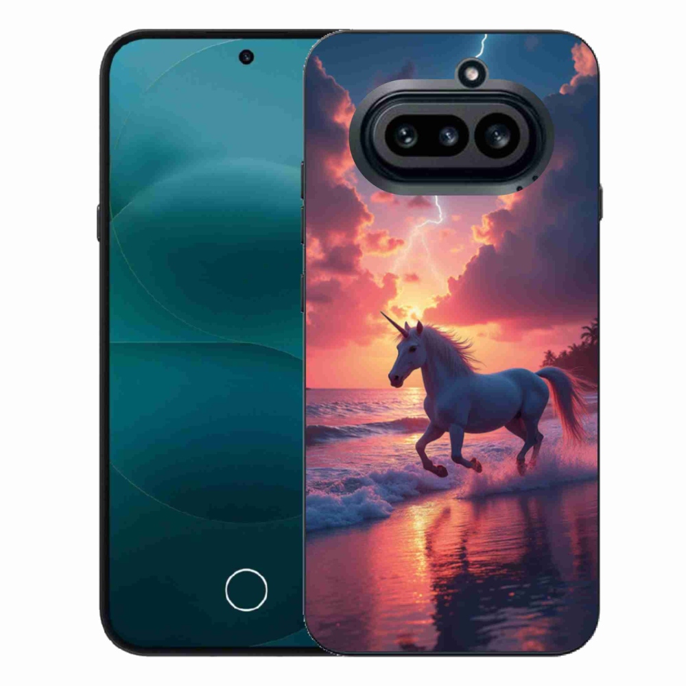 Gélový kryt mmCase na Nothing Phone (4a) - jednorožec na pláži
