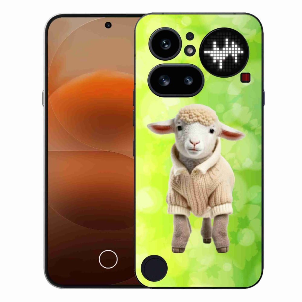 Gélový kryt mmCase na Nothing Phone (4a) - jahňa vo svetri