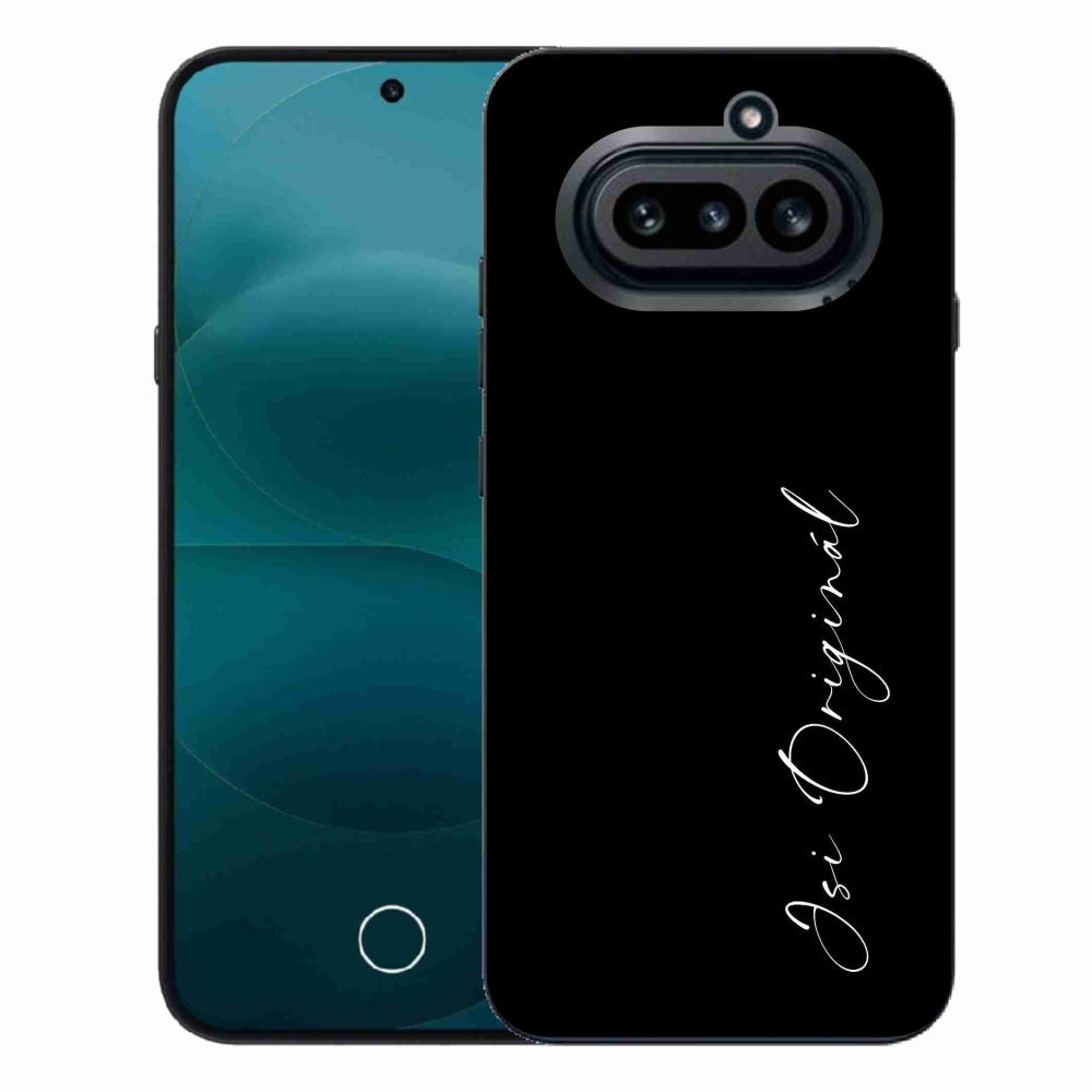 Gélový kryt mmCase na Nothing Phone (4a) - si originál čierne pozadie