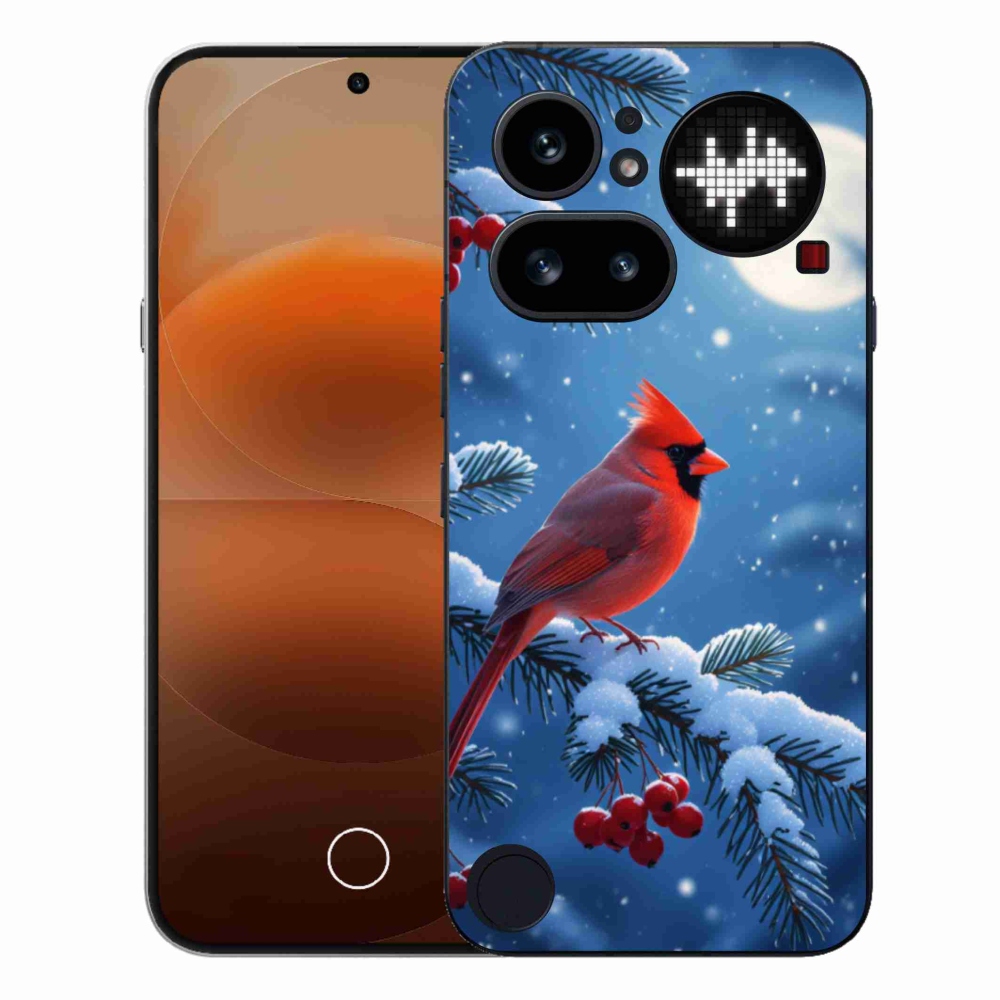Gélový kryt mmCase na Nothing Phone (4a) - kardinál červený