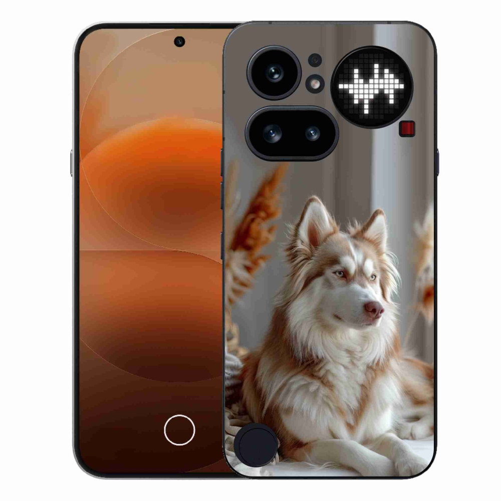 Gélový kryt mmCase na Nothing Phone (4a) - pokojný sibírsky husky