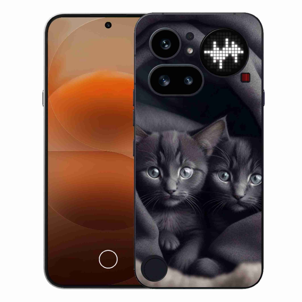 Gélový kryt mmCase na Nothing Phone (4a) - mačacie duo