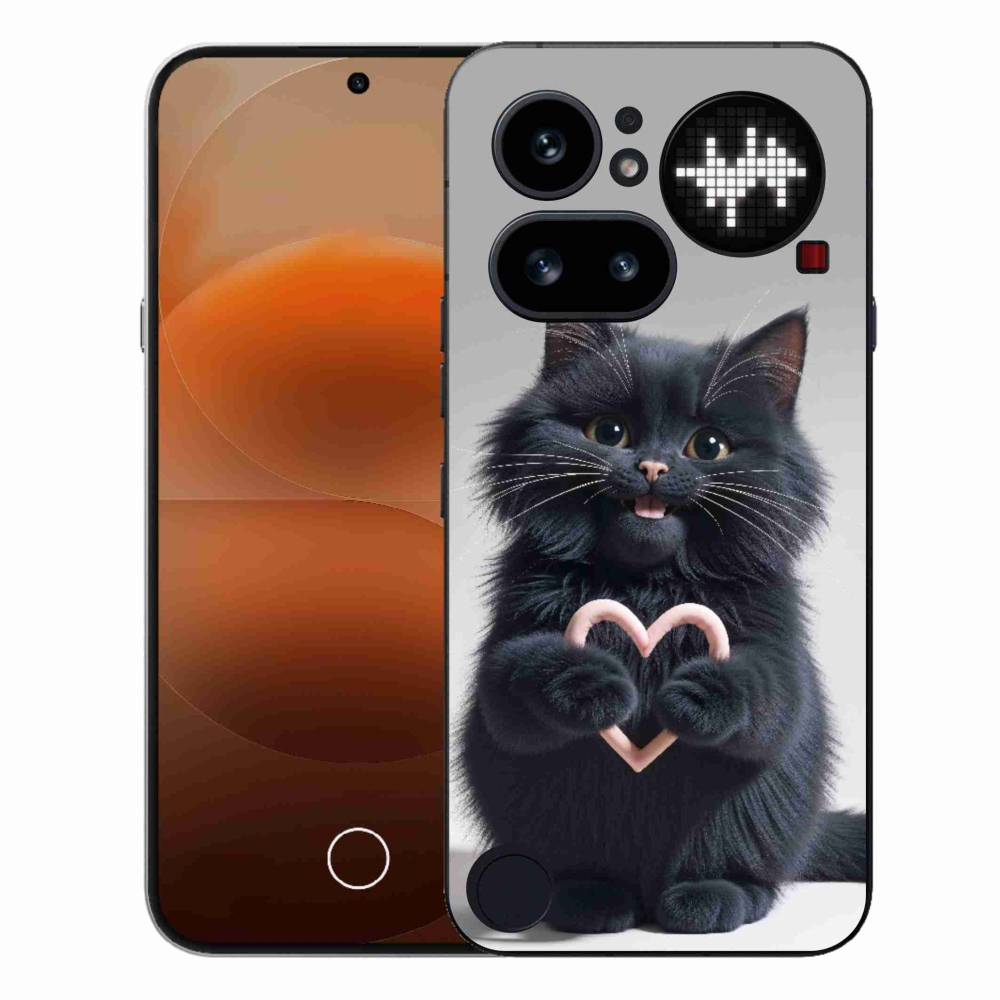 Gélový kryt mmCase na Nothing Phone (4a) - mačacia láska 3