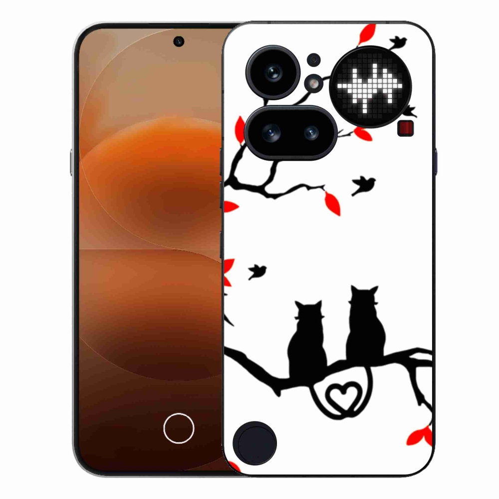 Gélový kryt mmCase na Nothing Phone (4a) - mačacia láska