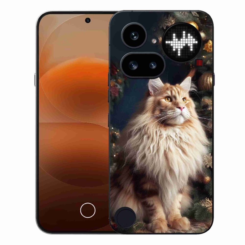 Gélový kryt mmCase na Nothing Phone (4a) - mačka pri stromčeku