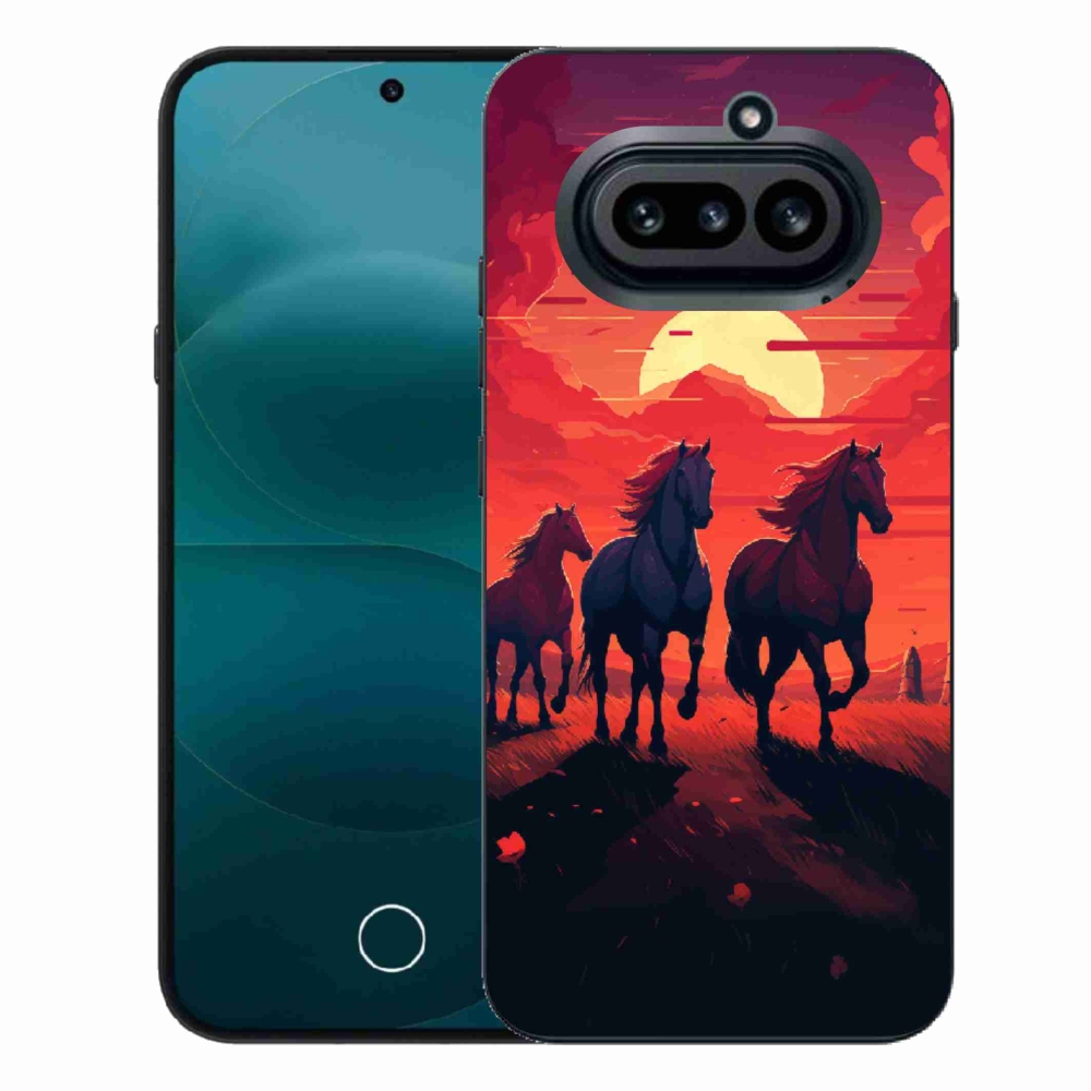Gélový kryt mmCase na Nothing Phone (4a) - kone a západ slnka