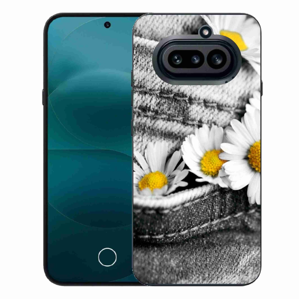 Gélový kryt mmCase na Nothing Phone (4a) - margaréty