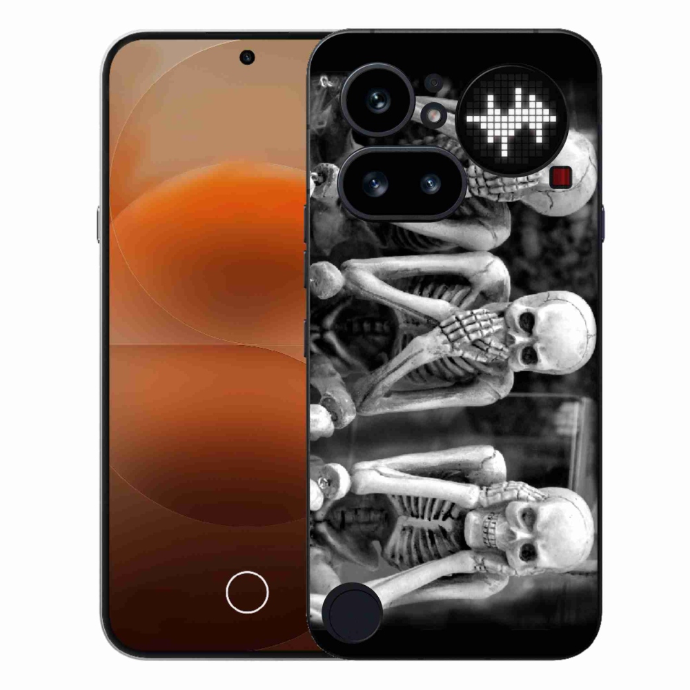 Gélový kryt mmCase na Nothing Phone (4a) - kostlivci