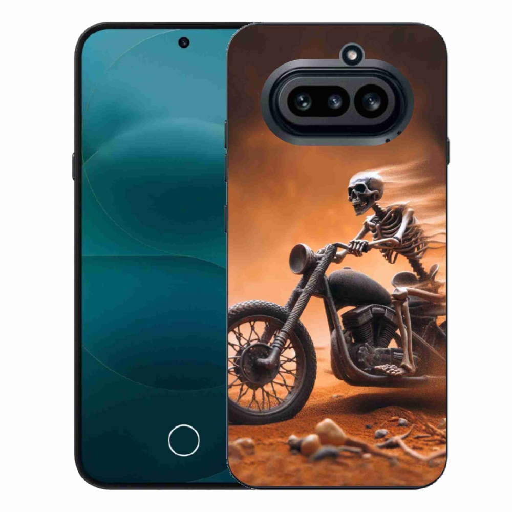 Gélový kryt mmCase na Nothing Phone (4a) - kostra na motorke
