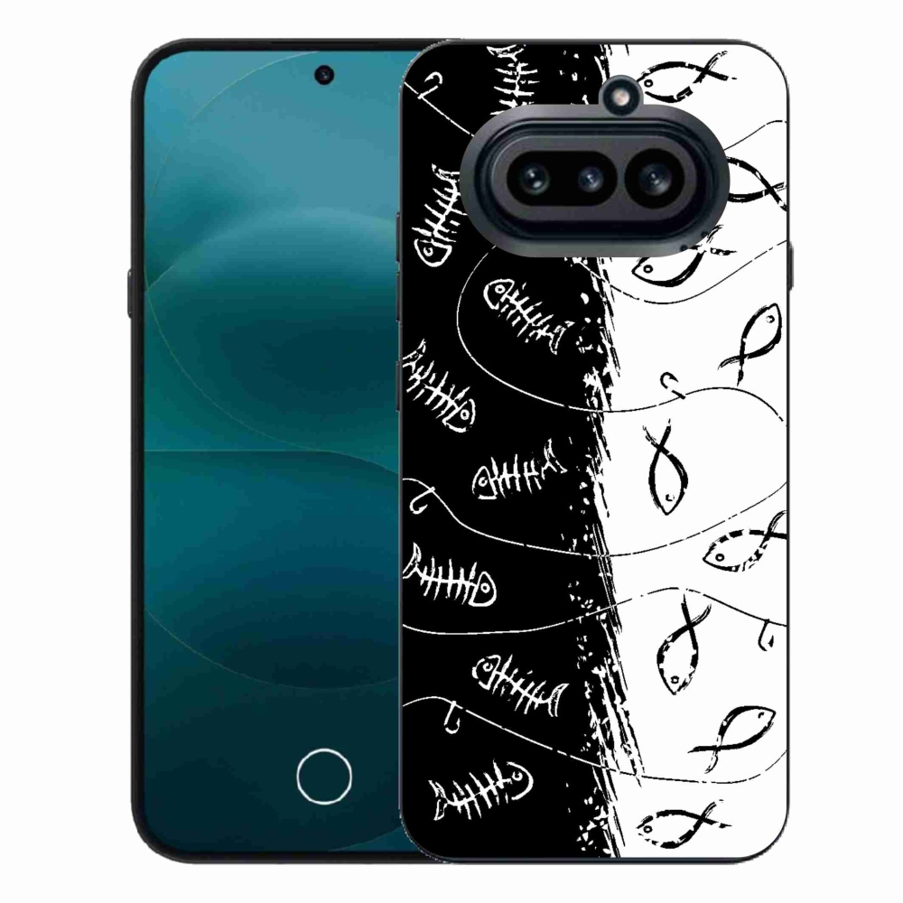 Gélový kryt mmCase na Nothing Phone (4a) - kostry a rybky