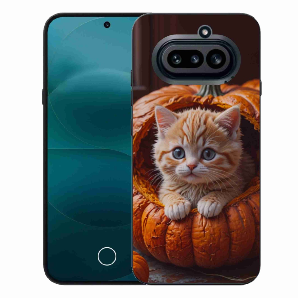Gélový kryt mmCase na Nothing Phone (4a) - mačiatko a tekvica 2