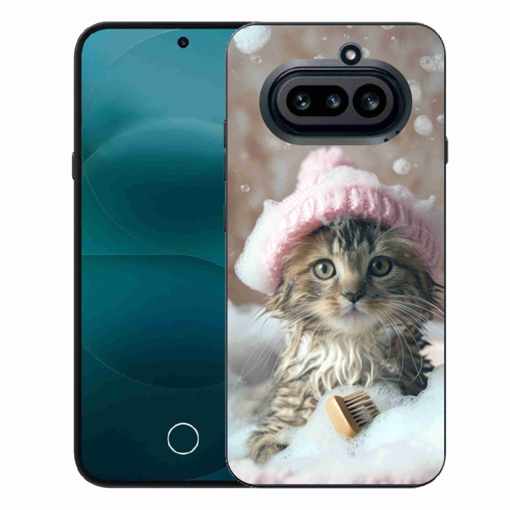 Gélový kryt mmCase na Nothing Phone (4a) - mačiatko a kúpeľ