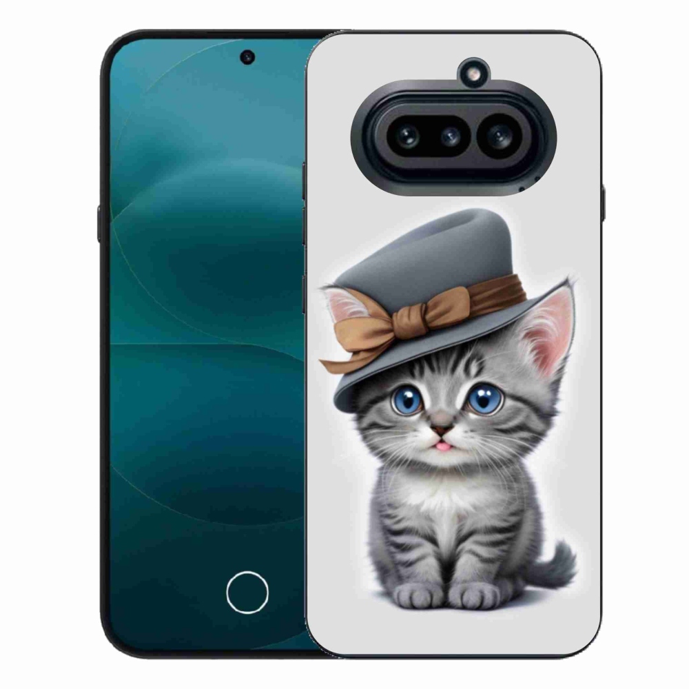 Gélový kryt mmCase na Nothing Phone (4a) - mačiatko s klobúkom