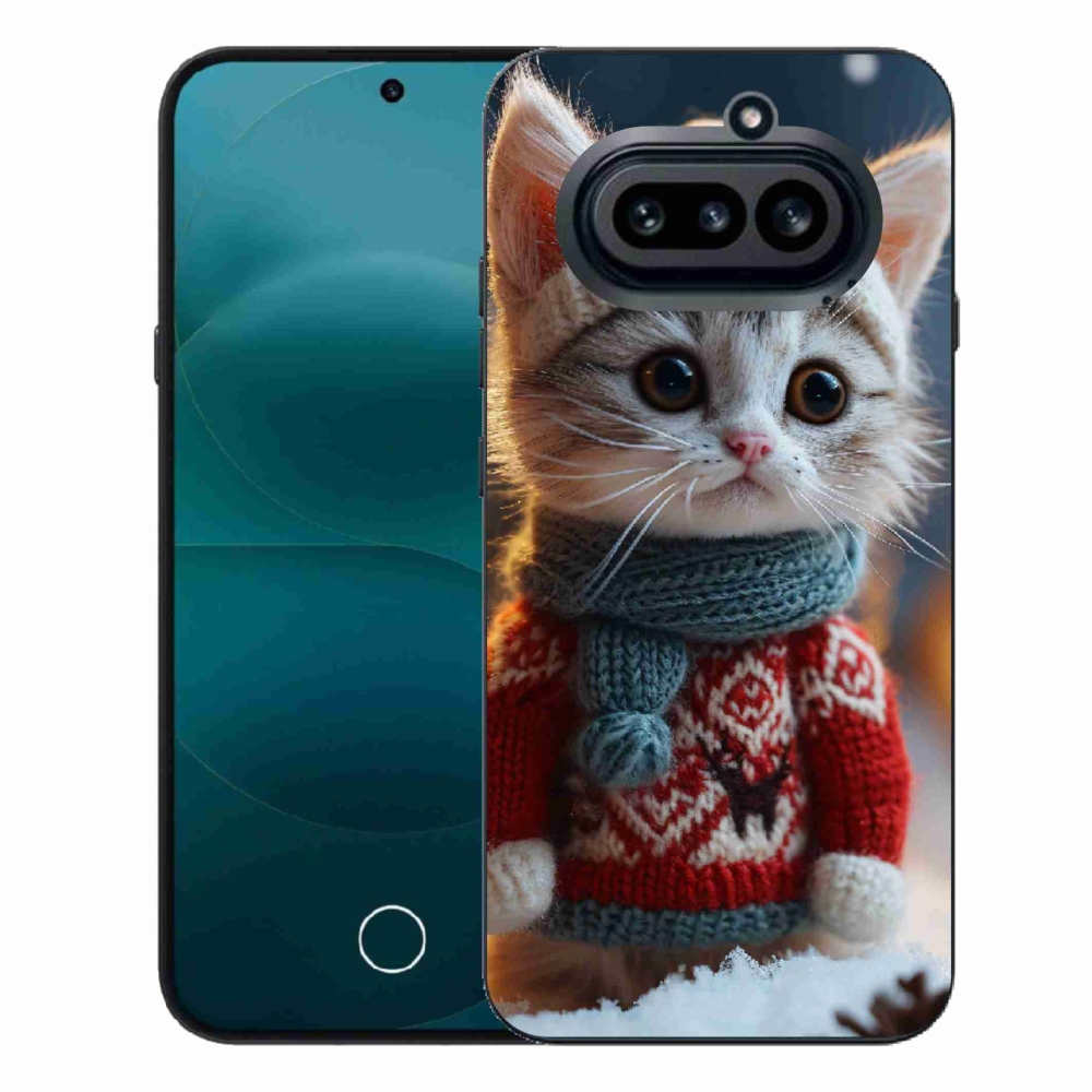 Gélový kryt mmCase na Nothing Phone (4a) - mačiatko vo svetri