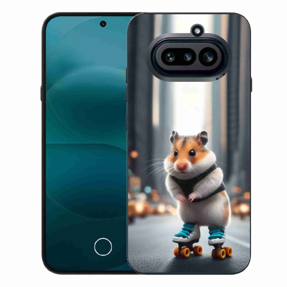 Gélový kryt mmCase na Nothing Phone (4a) - škrečok na korčuliach