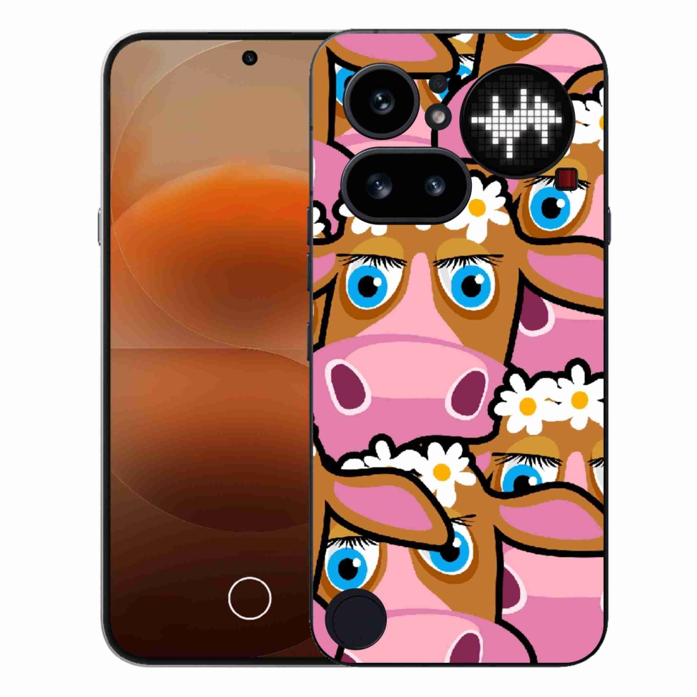 Gélový kryt mmCase na Nothing Phone (4a) - kreslené kravičky