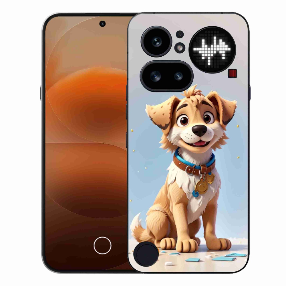 Gélový kryt mmCase na Nothing Phone (4a) - kreslené šteňa