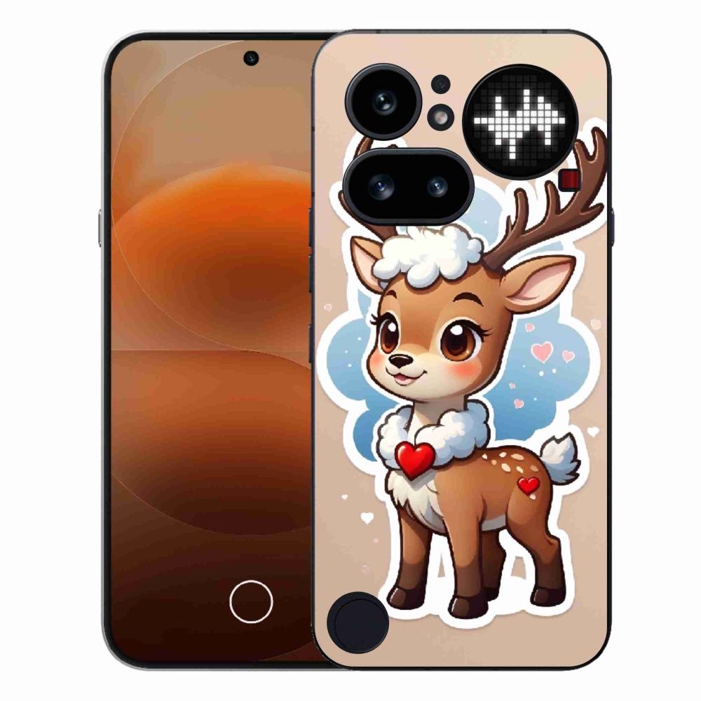 Gélový kryt mmCase na Nothing Phone (4a) - kreslený sob