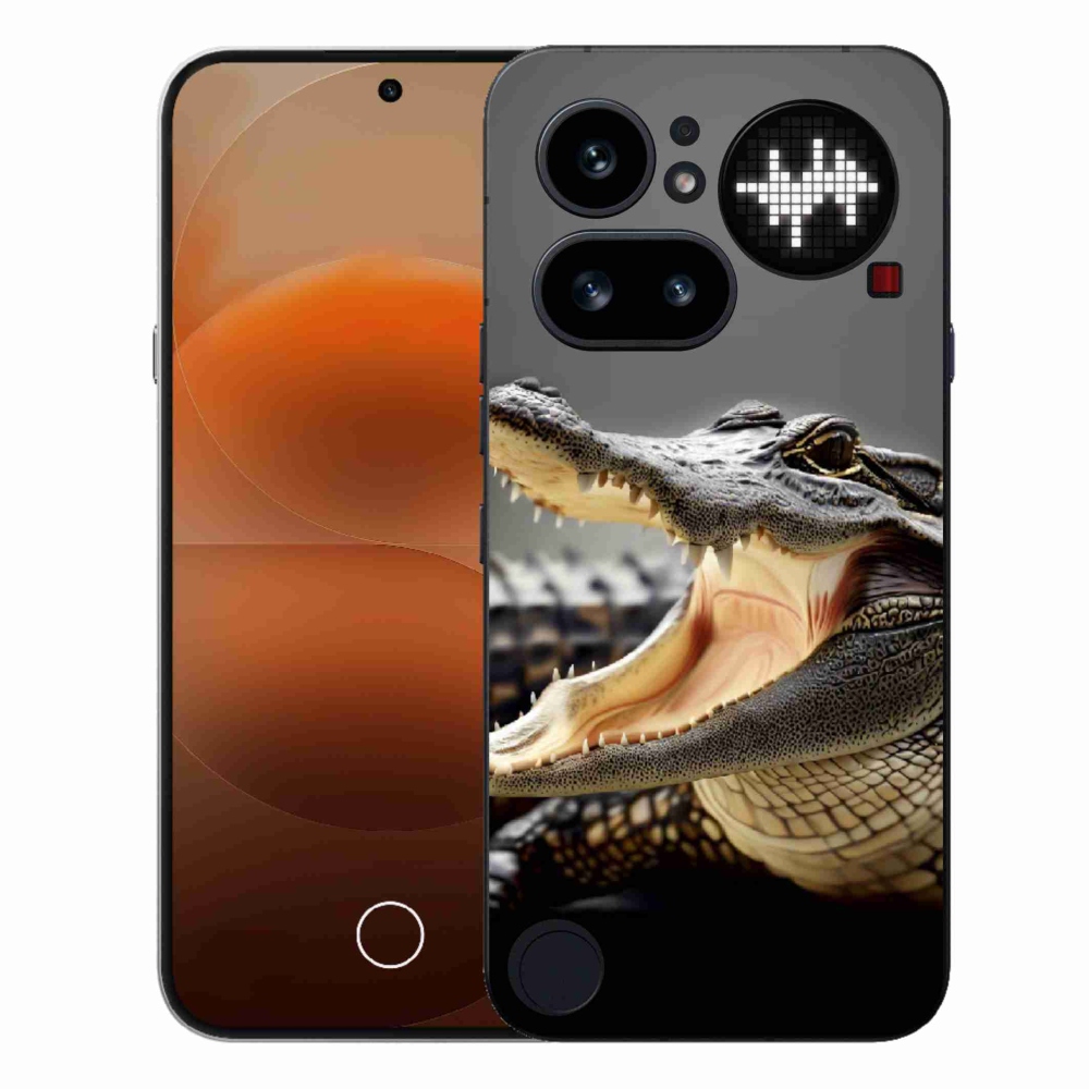 Gélový kryt mmCase na Nothing Phone (4a) - krokodíl