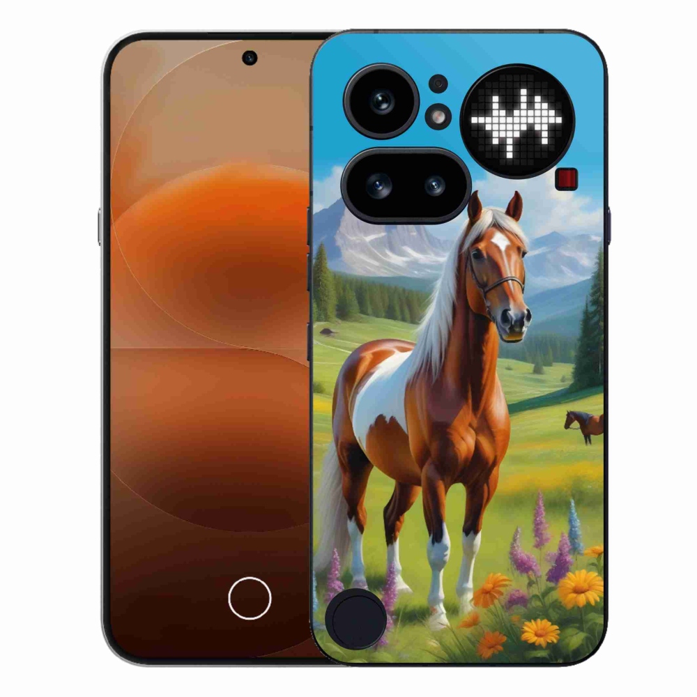 Gélový kryt mmCase na Nothing Phone (4a) - kôň na lúke