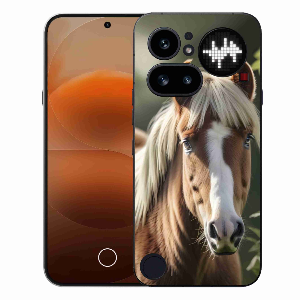 Gélový kryt mmCase na Nothing Phone (4a) - kôň so svetlou hrivou