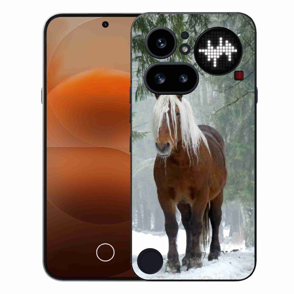 Gélový kryt mmCase na Nothing Phone (4a) - kôň v lese