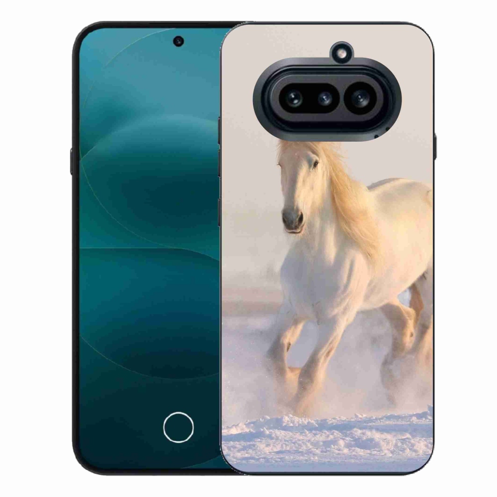 Gélový kryt mmCase na Nothing Phone (4a) - kôň v snehu