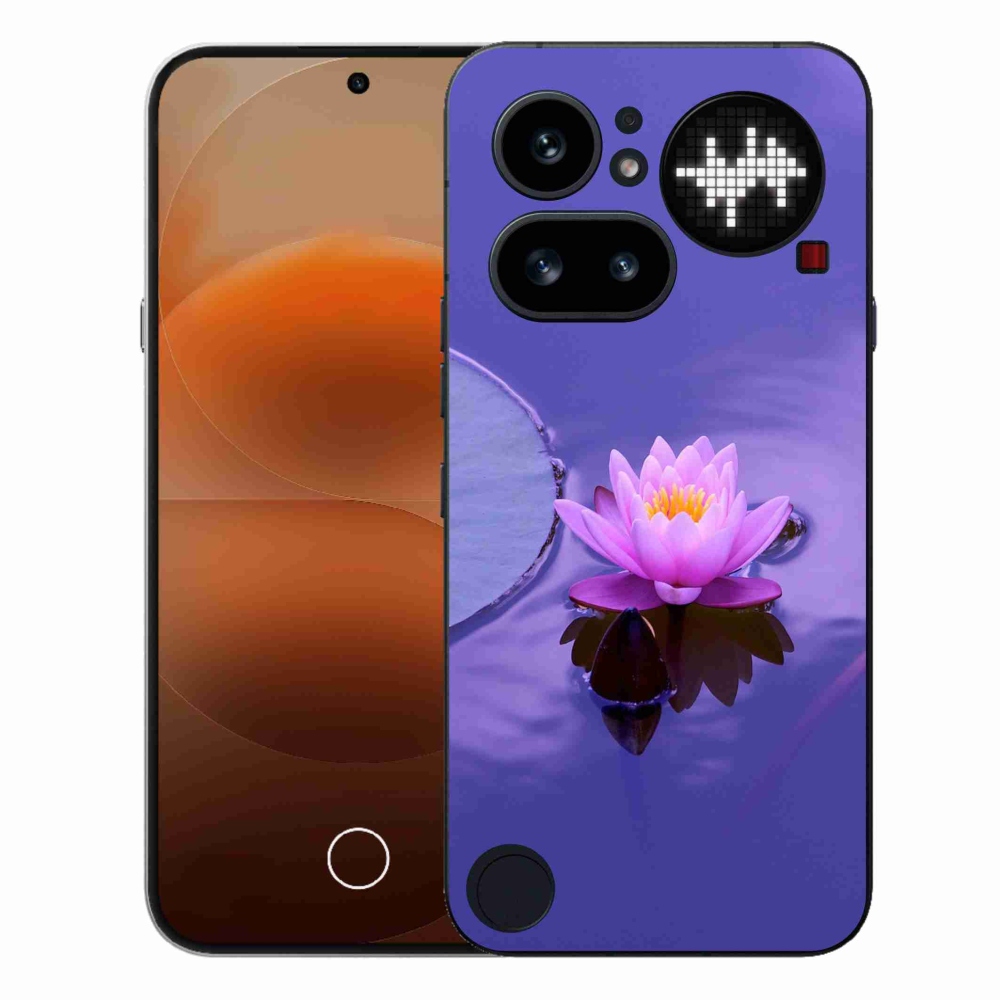 Gélový kryt mmCase na Nothing Phone (4a) - kvet na hladine