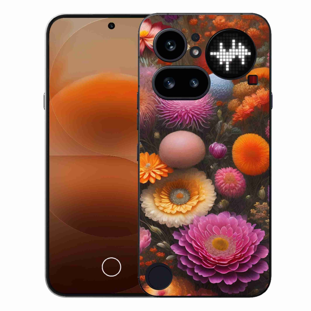 Gélový kryt mmCase na Nothing Phone (4a) - kvetinová kompozícia