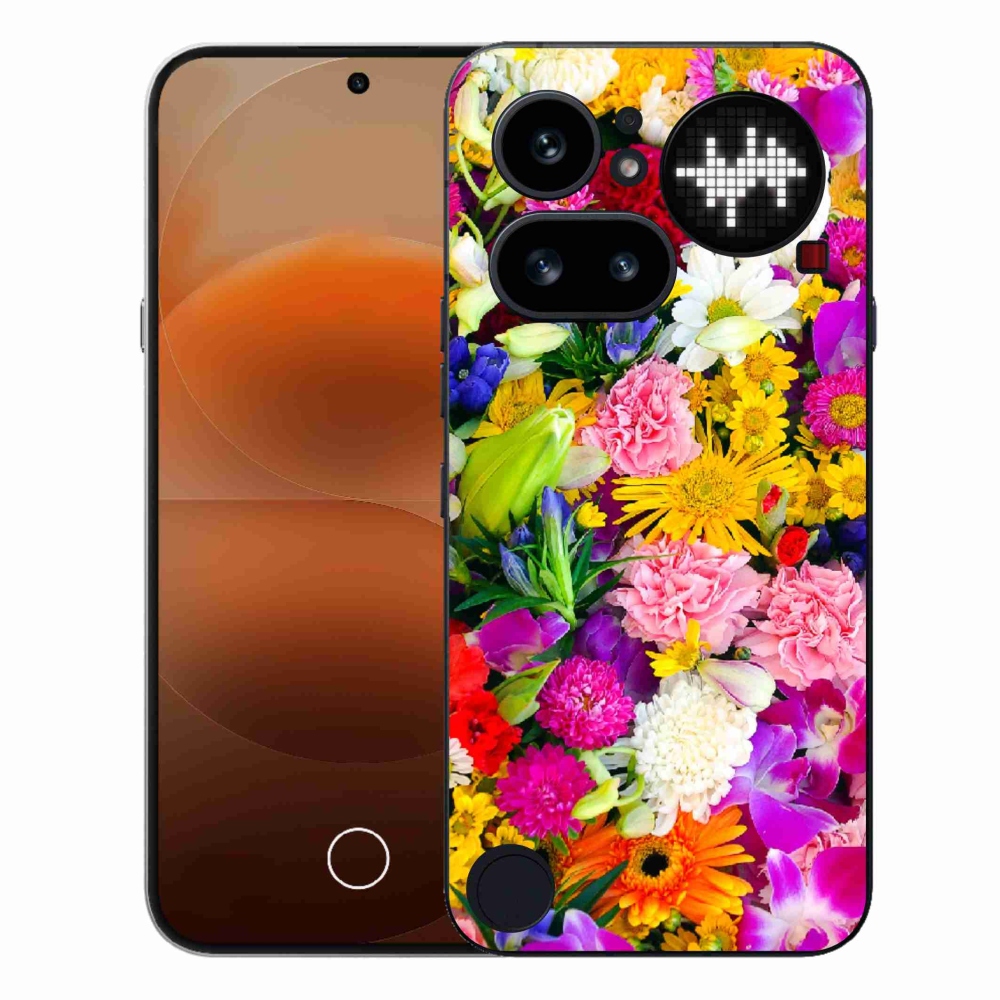Gélový kryt mmCase na Nothing Phone (4a) - kvety 12