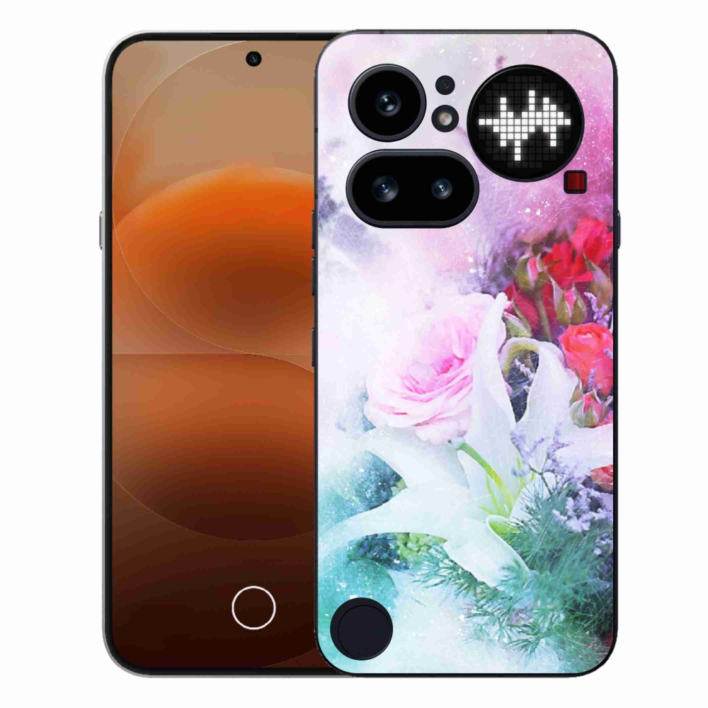 Gélový kryt mmCase na Nothing Phone (4a) - kvety 4
