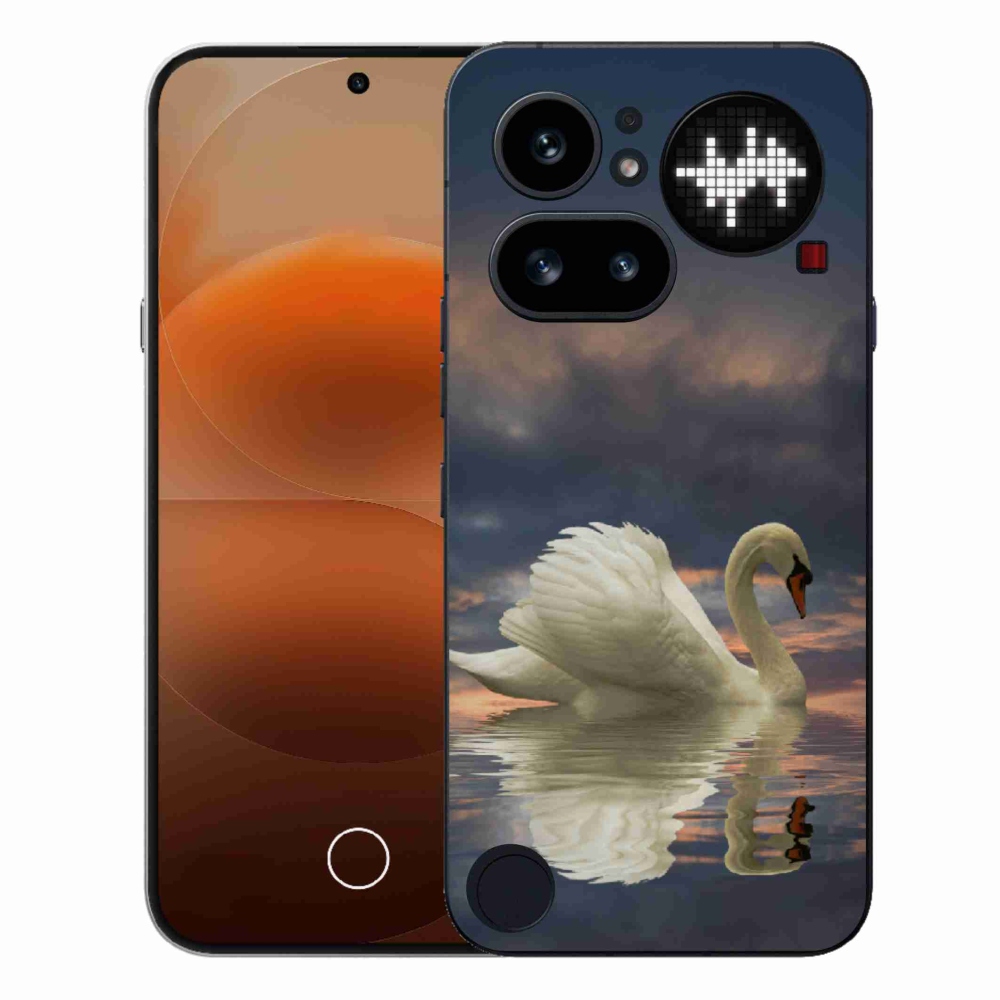 Gélový kryt mmCase na Nothing Phone (4a) - labuť