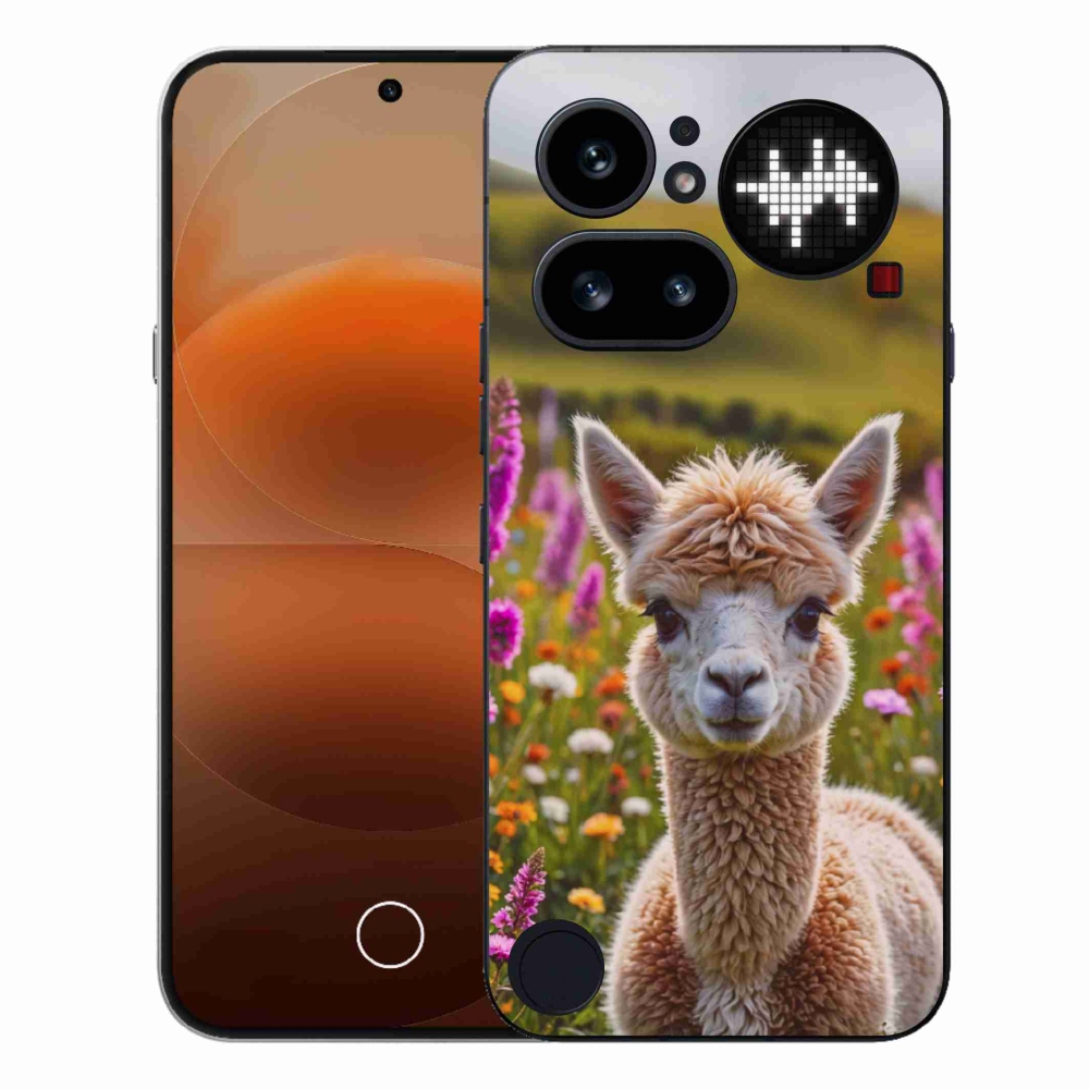 Gélový kryt mmCase na Nothing Phone (4a) - lama na lúke