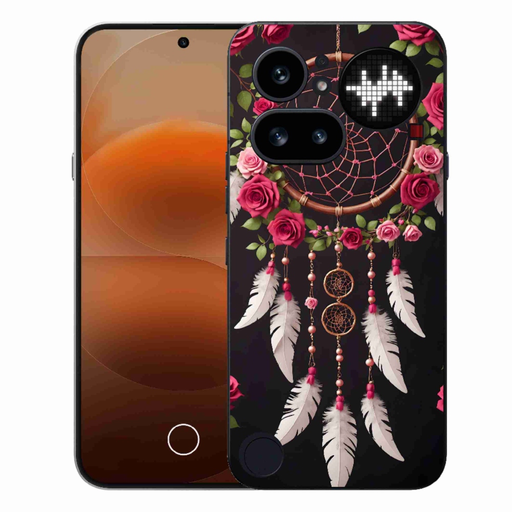 Gélový kryt mmCase na Nothing Phone (4a) - lapač snov s ružami