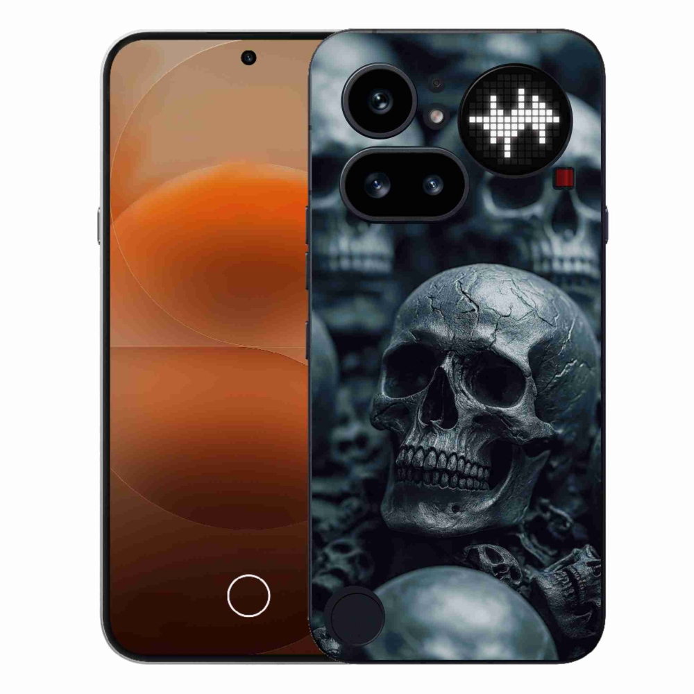 Gélový kryt mmCase na Nothing Phone (4a) - lebka 2
