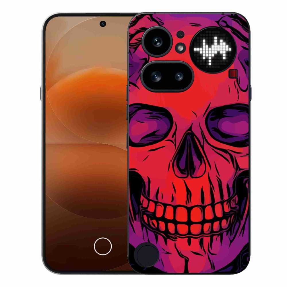 Gélový kryt mmCase na Nothing Phone (4a) - lebka
