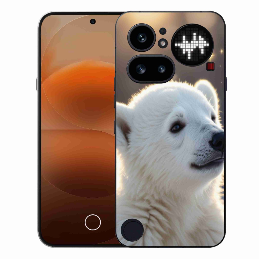 Gélový kryt mmCase na Nothing Phone (4a) - ľadový medveď