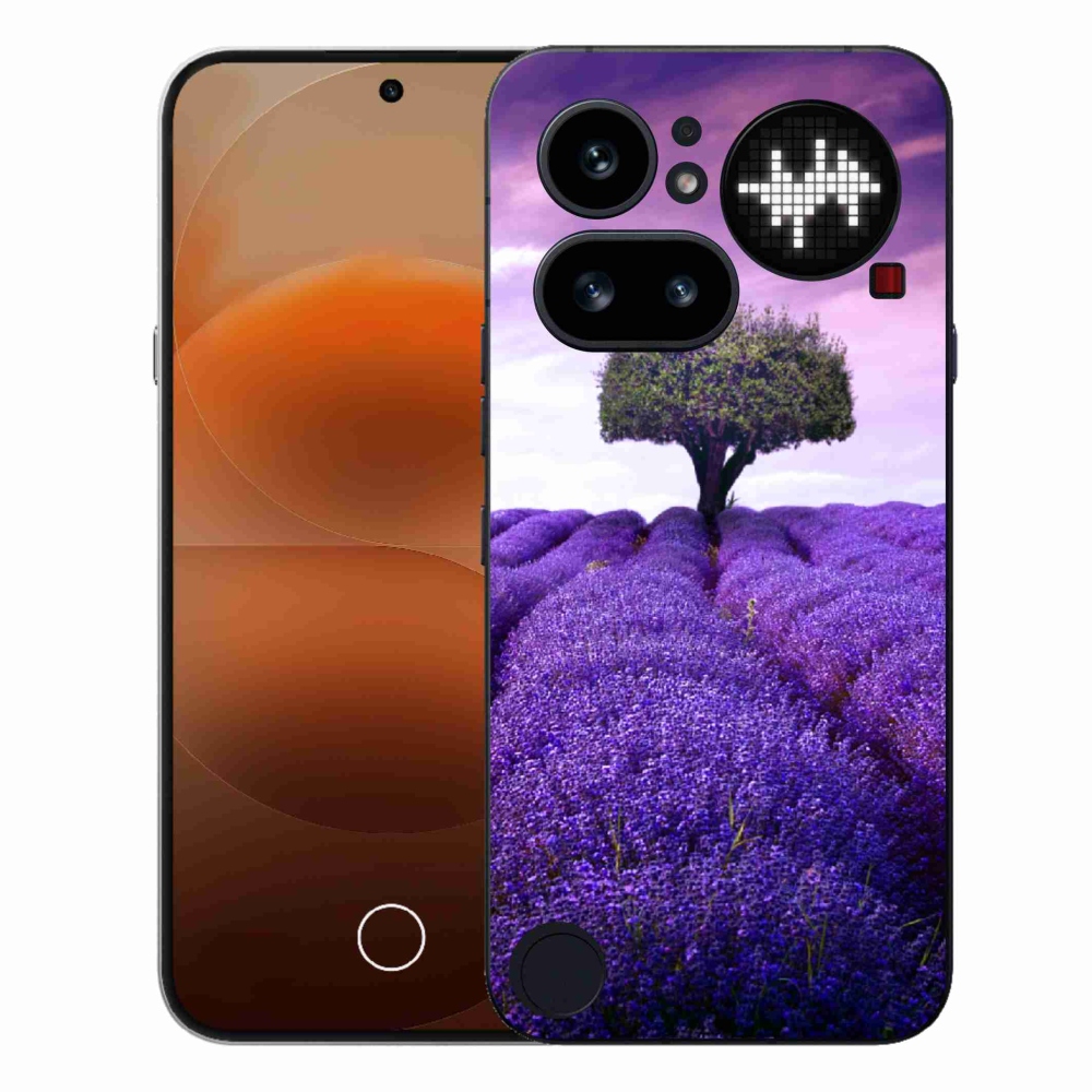 Gélový kryt mmCase na Nothing Phone (4a) - levanduľová lúka