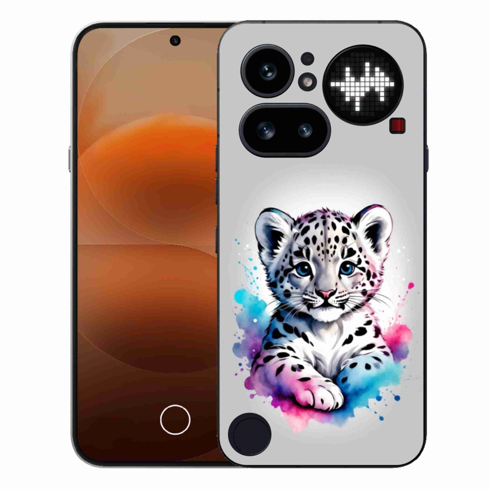 Gélový kryt mmCase na Nothing Phone (4a) - leopardej mláďa