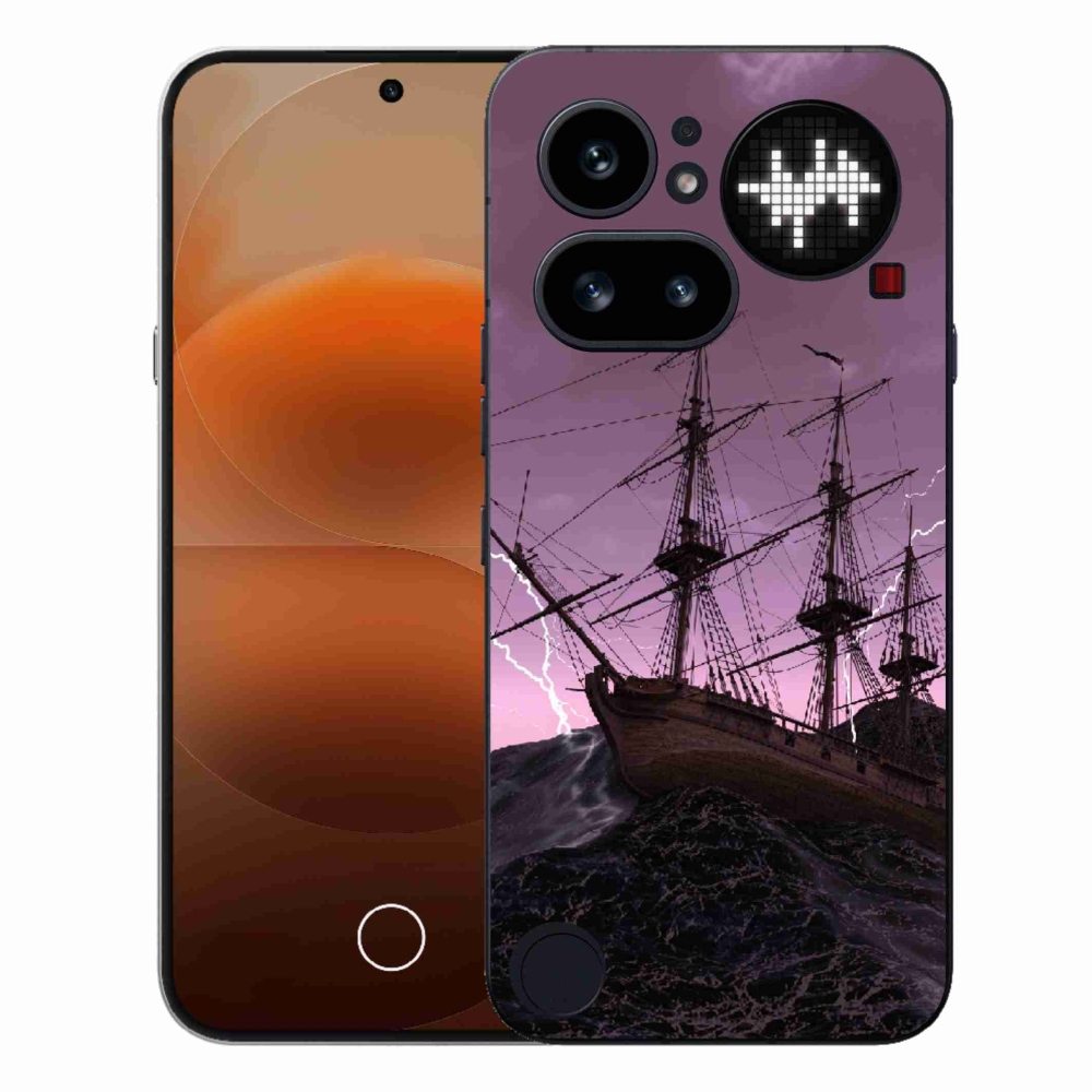 Gélový kryt mmCase na Nothing Phone (4a) - loď v búrke