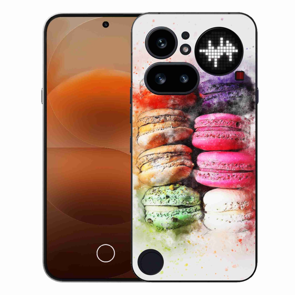 Gélový kryt mmCase na Nothing Phone (4a) - makrónky