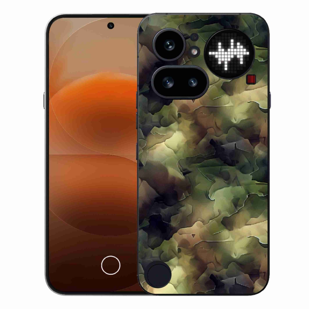 Gélový kryt mmCase na Nothing Phone (4a) - maskáčový vzor 10