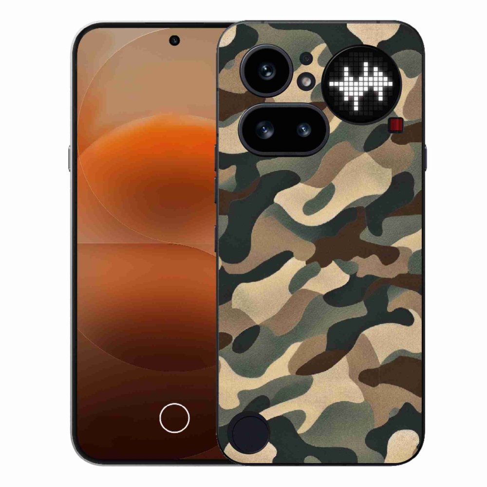 Gélový kryt mmCase na Nothing Phone (4a) - maskáčový vzor 11