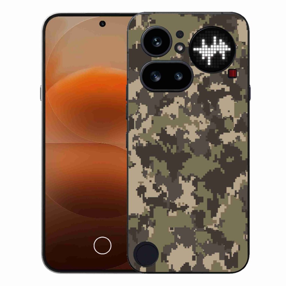Gélový kryt mmCase na Nothing Phone (4a) - maskáčový vzor 12
