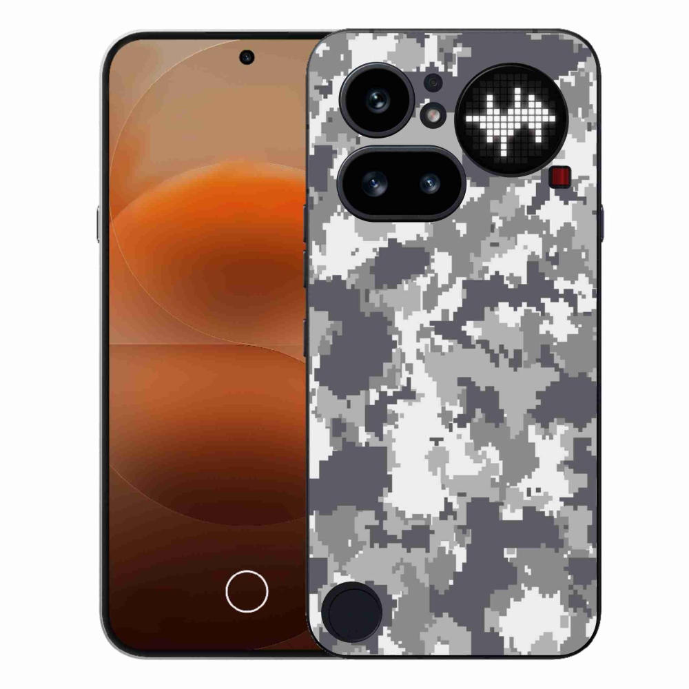 Gélový kryt mmCase na Nothing Phone (4a) - maskáčový vzor 2