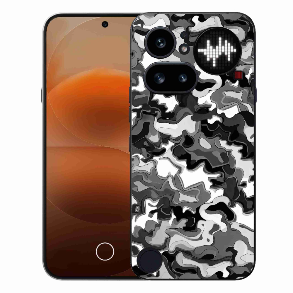 Gélový kryt mmCase na Nothing Phone (4a) - maskáčový vzor 3